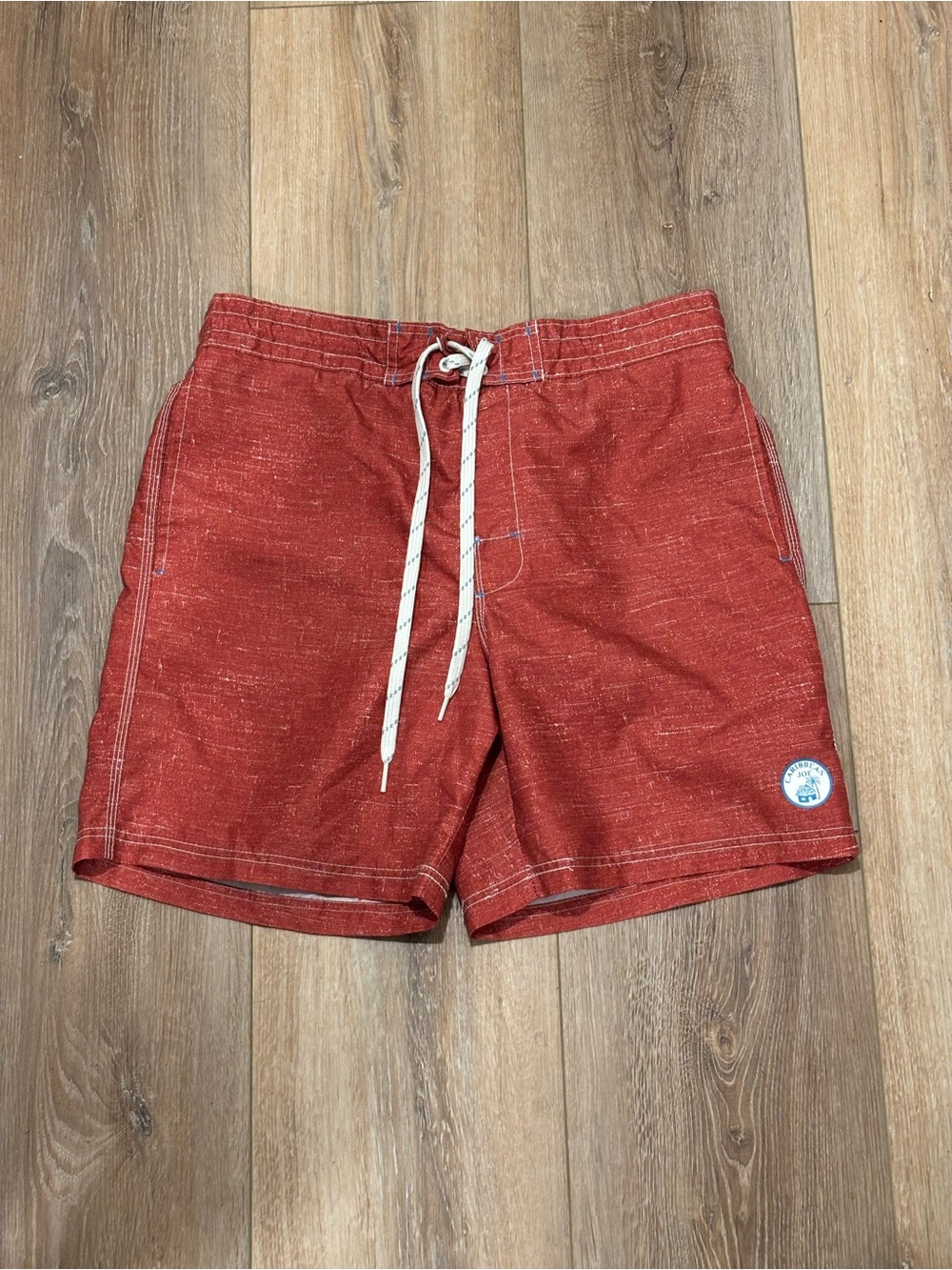 CARIBBEAN JOE Men’s SIZE LARGE
Swim Trunks Drawstring Pockets Summer Outdoor Y2K